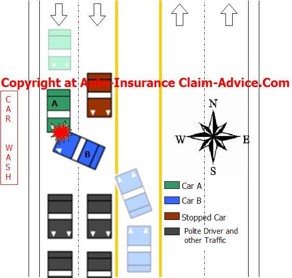 Center Lane Car Accident